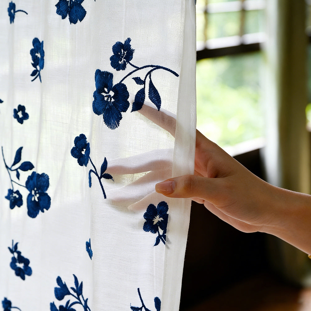 Bluebell Linen Sheer