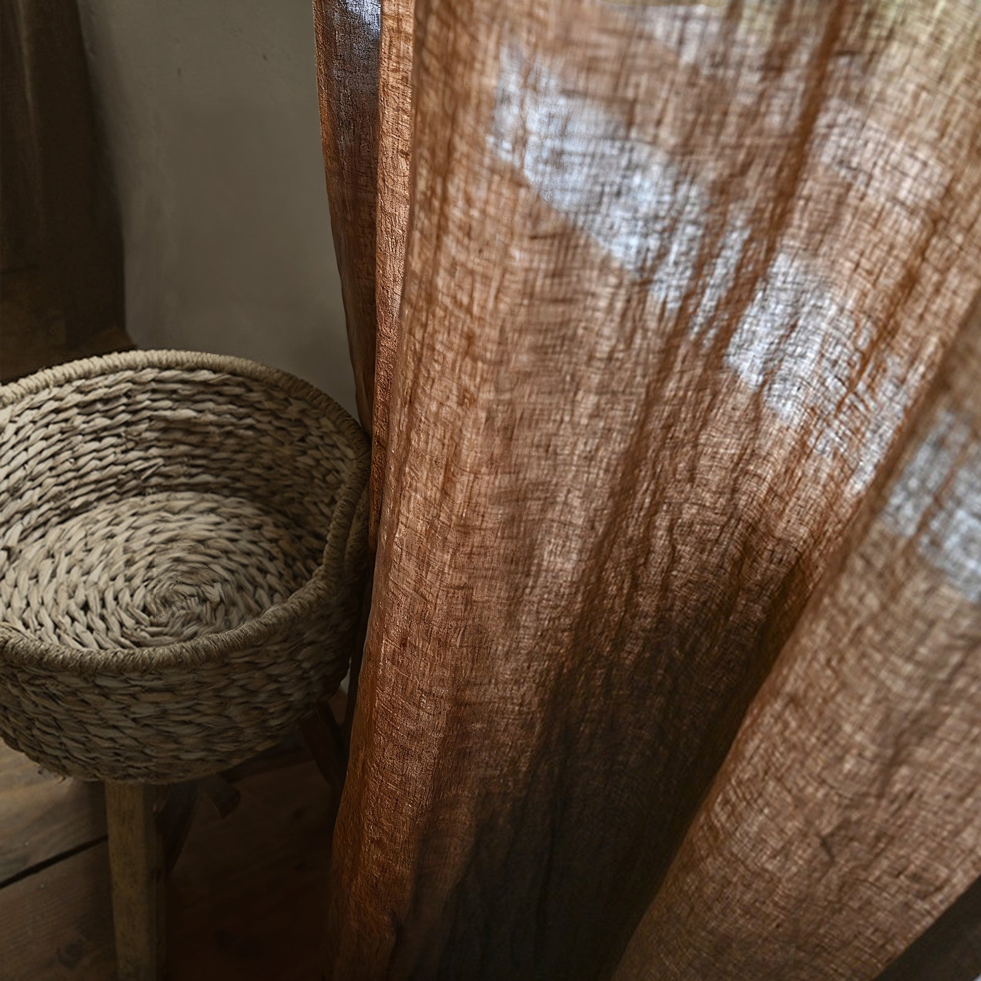 Chestnut Weave Linen