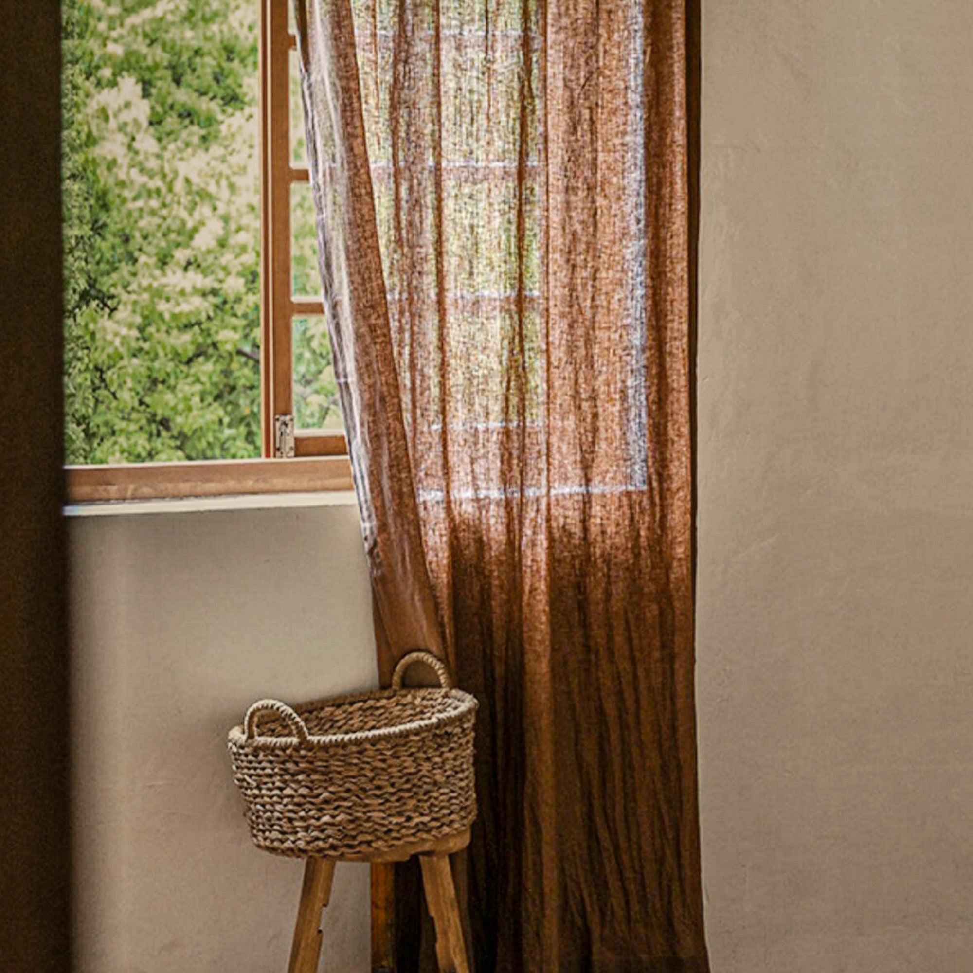 Chestnut Weave Linen
