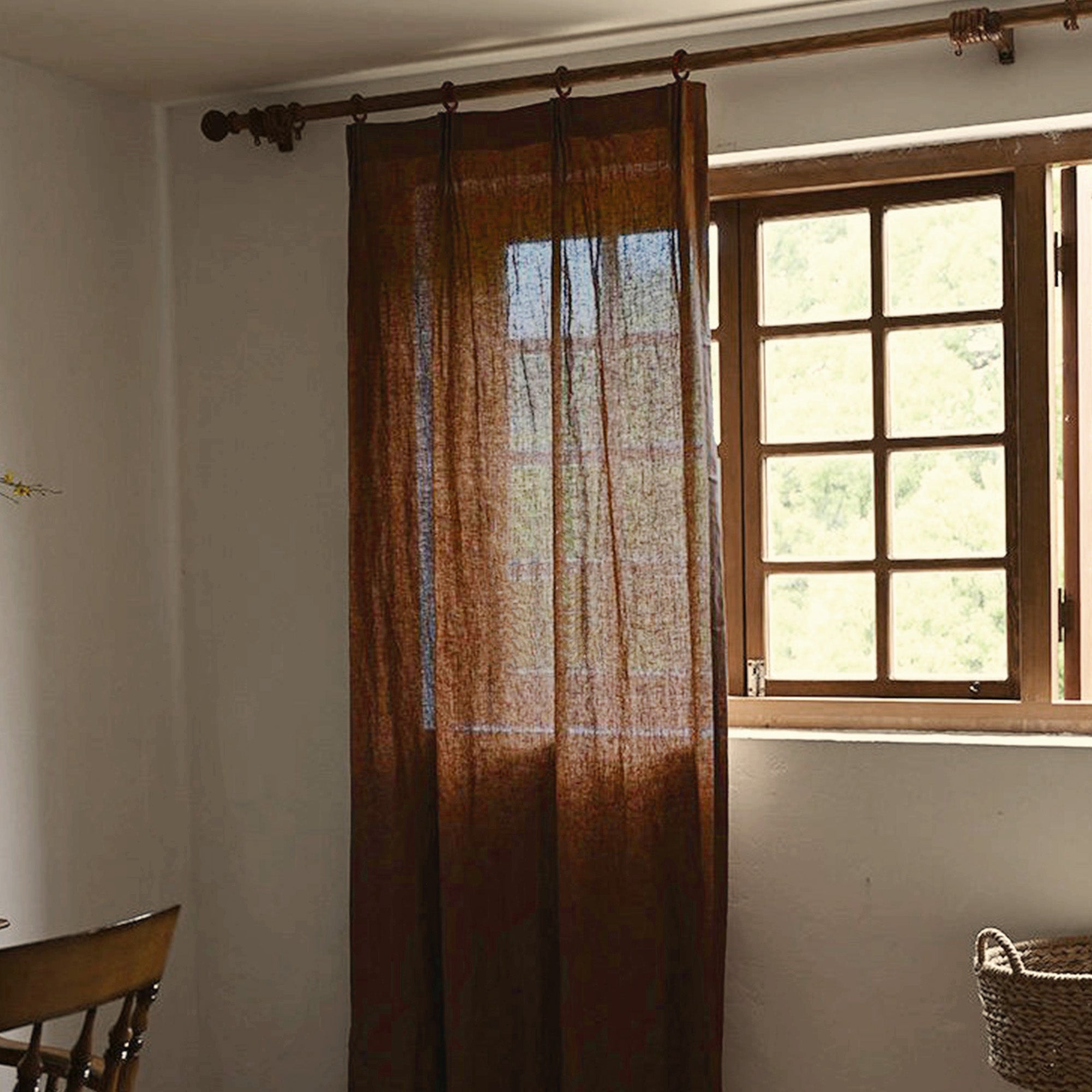 Chestnut Weave Linen