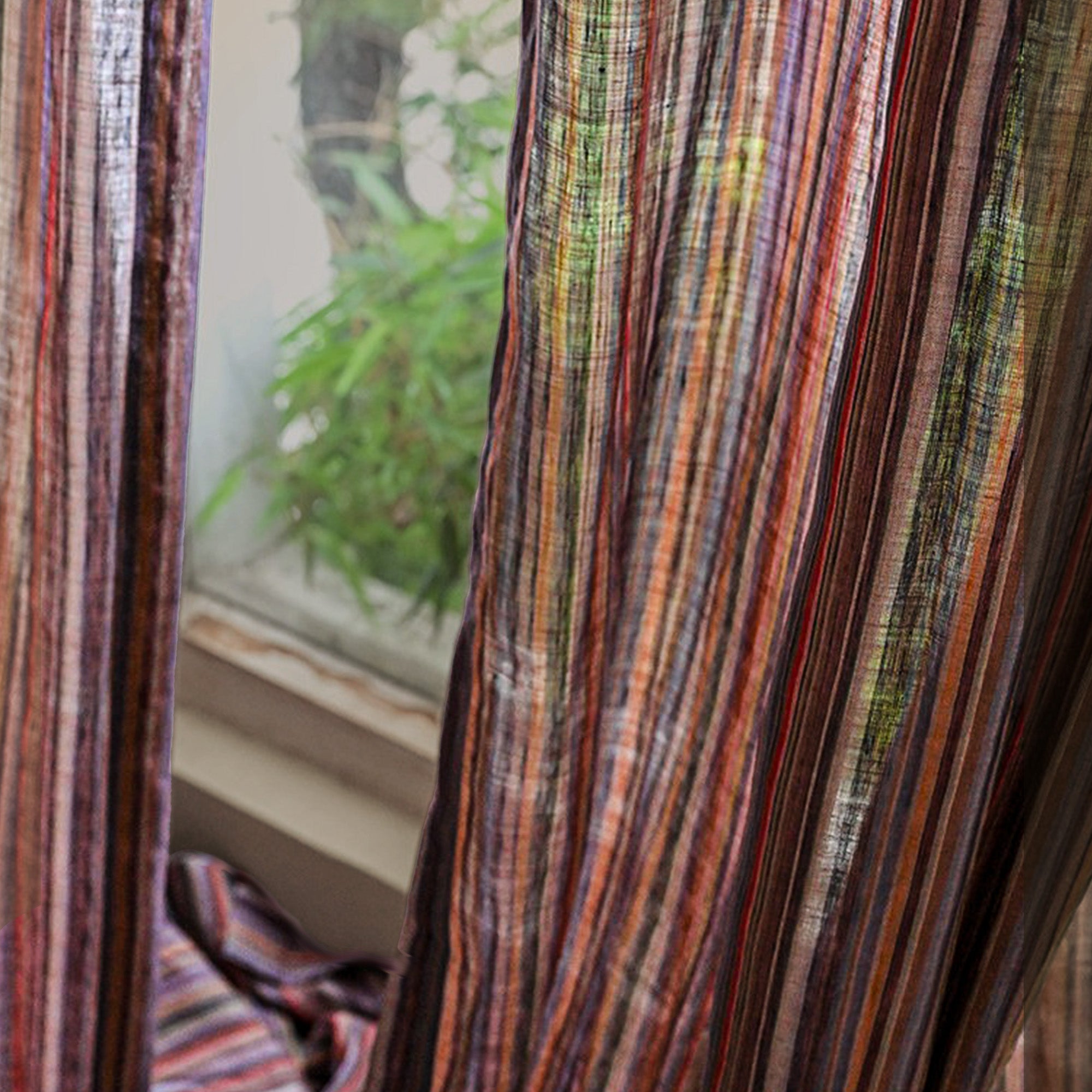 Crimson Stripe Linen