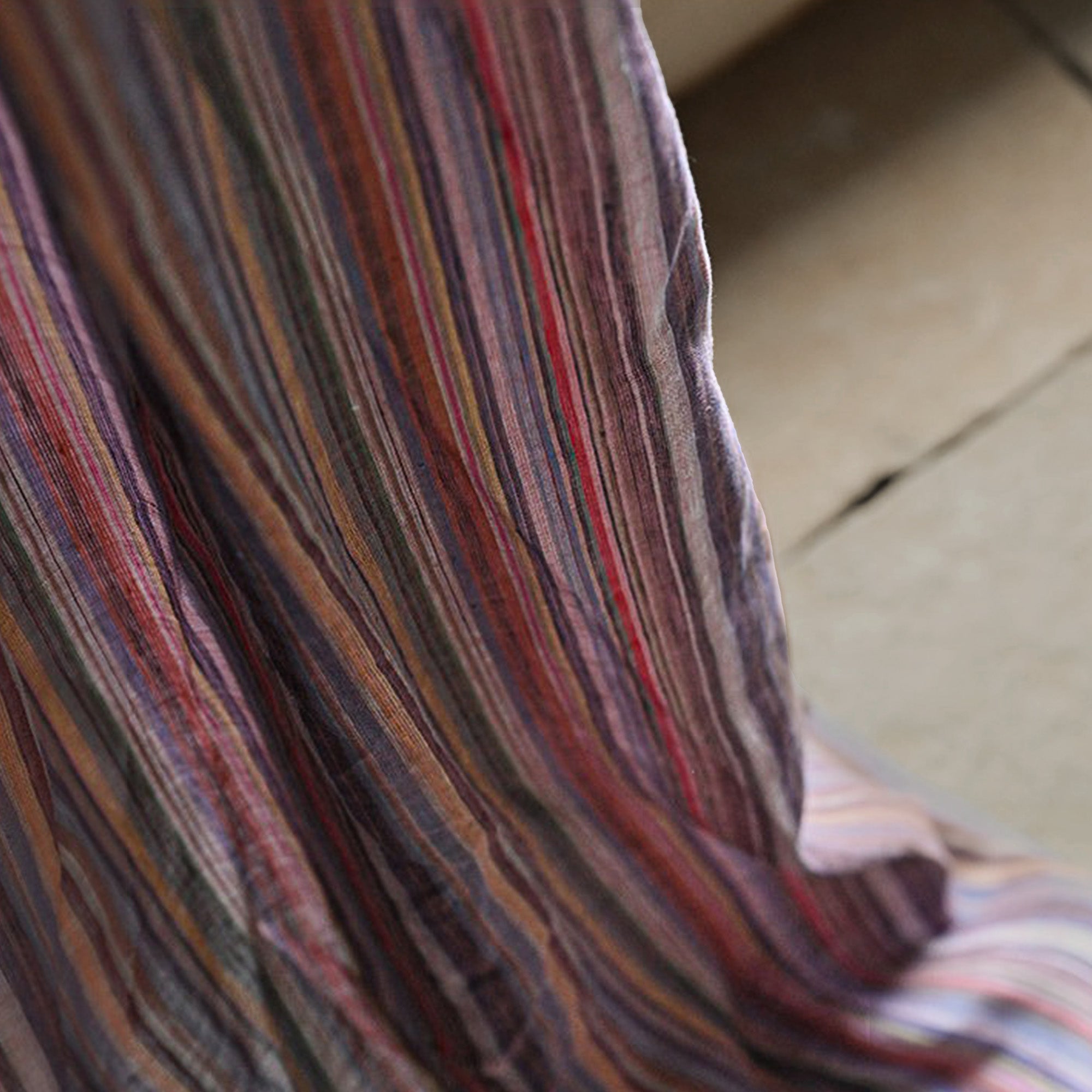 Crimson Stripe Linen