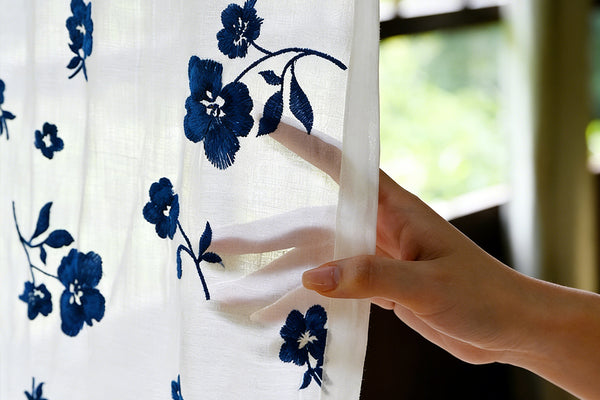 Delicate Embroidered Linen