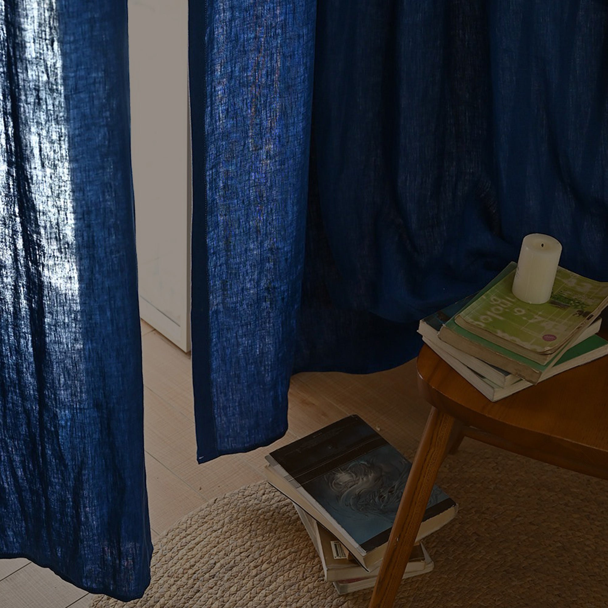 Indigo Slub Linen